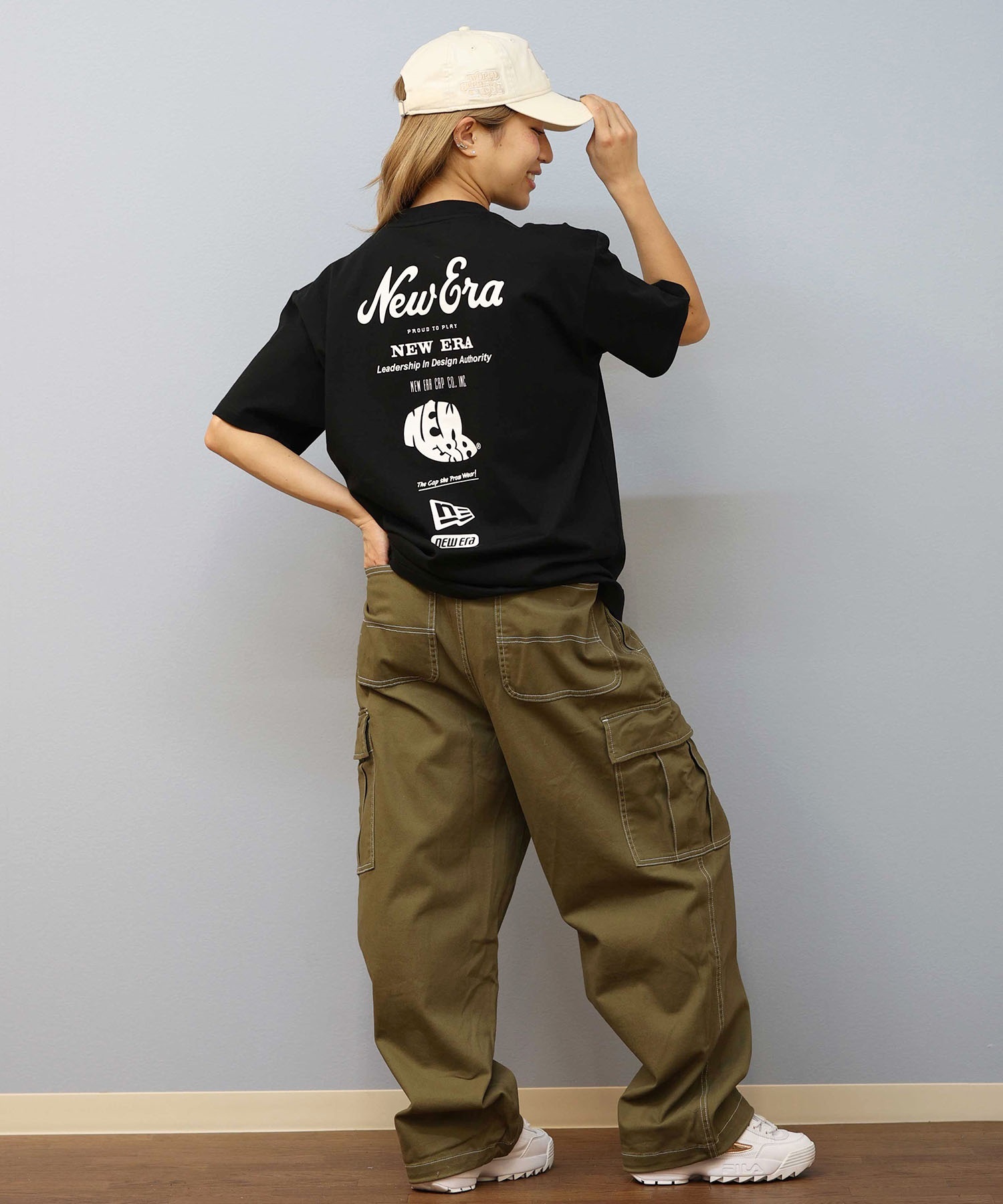 NEW ERA ニューエラ 半袖 Tシャツ レディース バックプリント ユニ