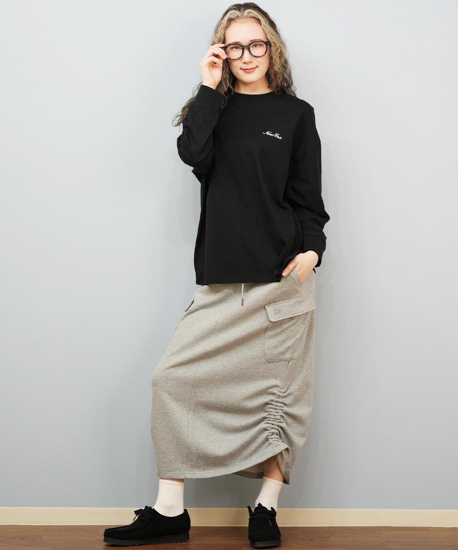 NEW ERA ニューエラ 長袖 Tシャツ ロンT レディース バックプリント WS