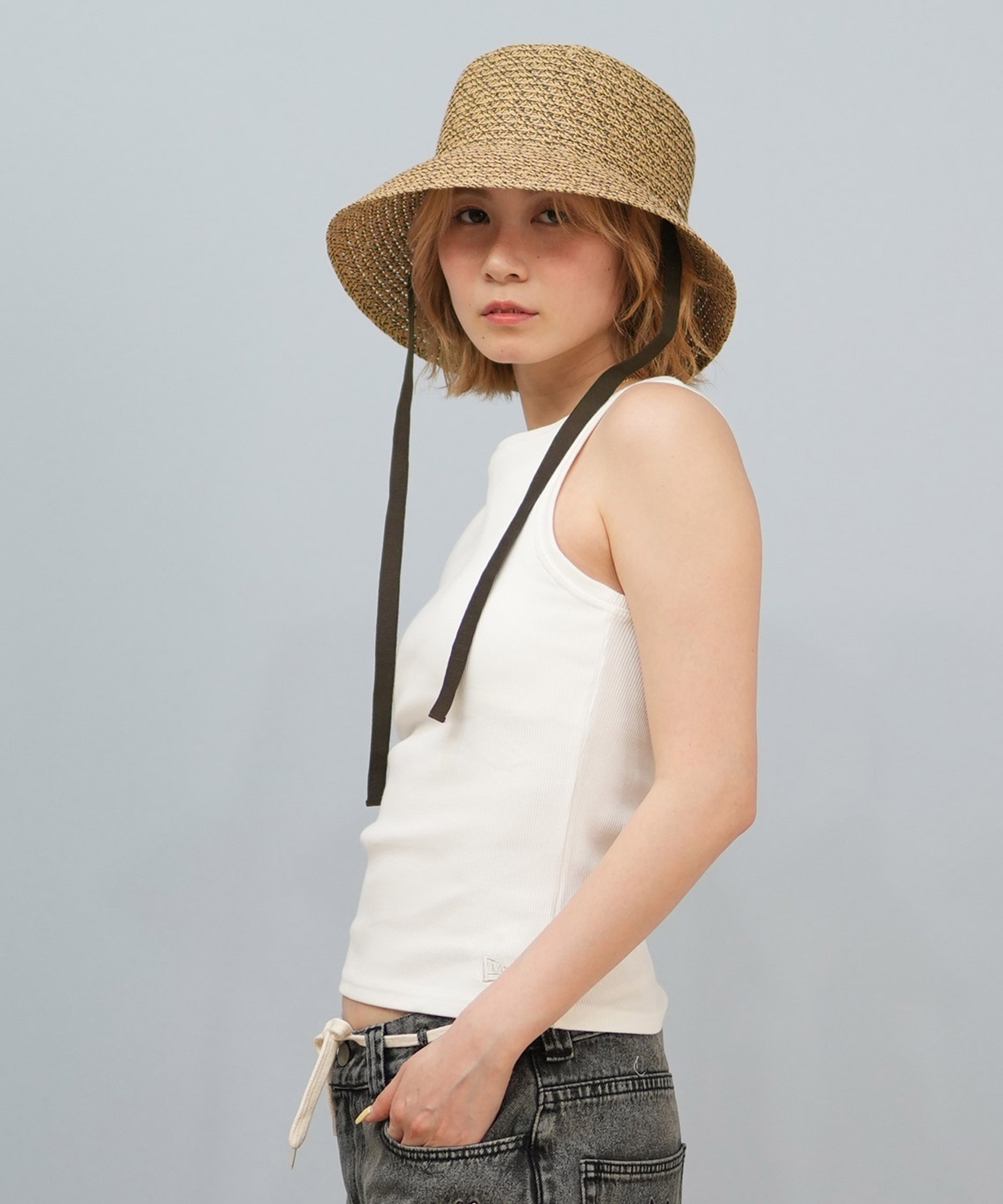 NEW ERA ニューエラ タンクトップ レディース ロゴ シンプル 14391909(WT-S)