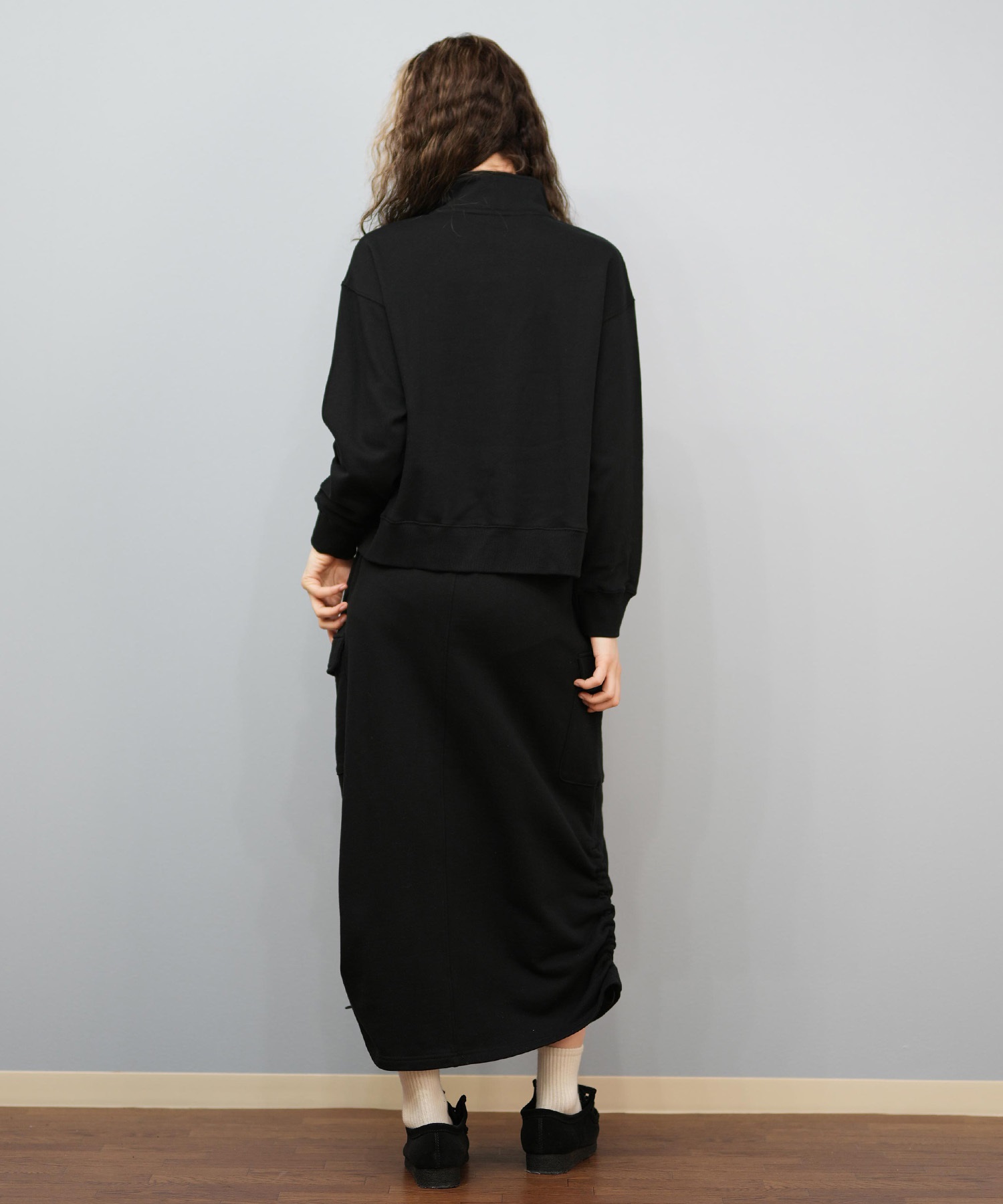 NEW ERA ニューエラ ロングスカート レディース 台形 ウエストゴム 裏