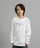 NEW ERA ニューエラ 長袖 Tシャツ ロンT キッズ ジュニア 子供 Youth 長袖 コットン Tシャツ Circle OOTTF 14693882(WHT-130cm)