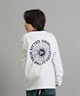 NEW ERA ニューエラ 長袖 Tシャツ ロンT キッズ ジュニア 子供 Youth 長袖 コットン Tシャツ Circle OOTTF 14693882(WHT-130cm)