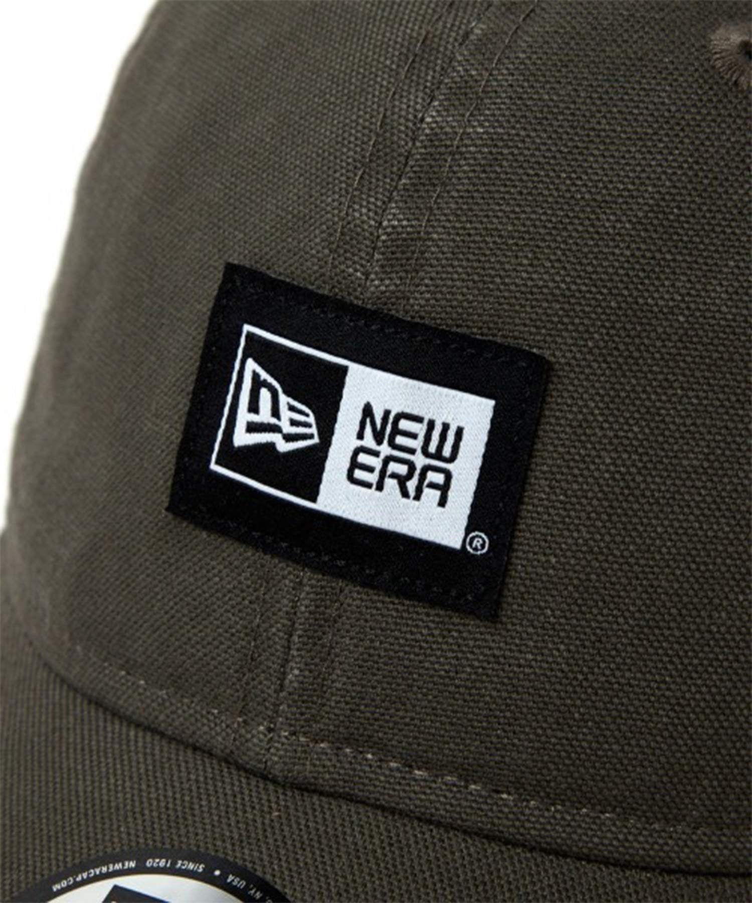 NEW ERA ニューエラ キャップ フリーサイズ 帽子 ロゴ 9TWENTY WASHED DUCK BOX LOGO WP MOS 14388755(MOS-ML)