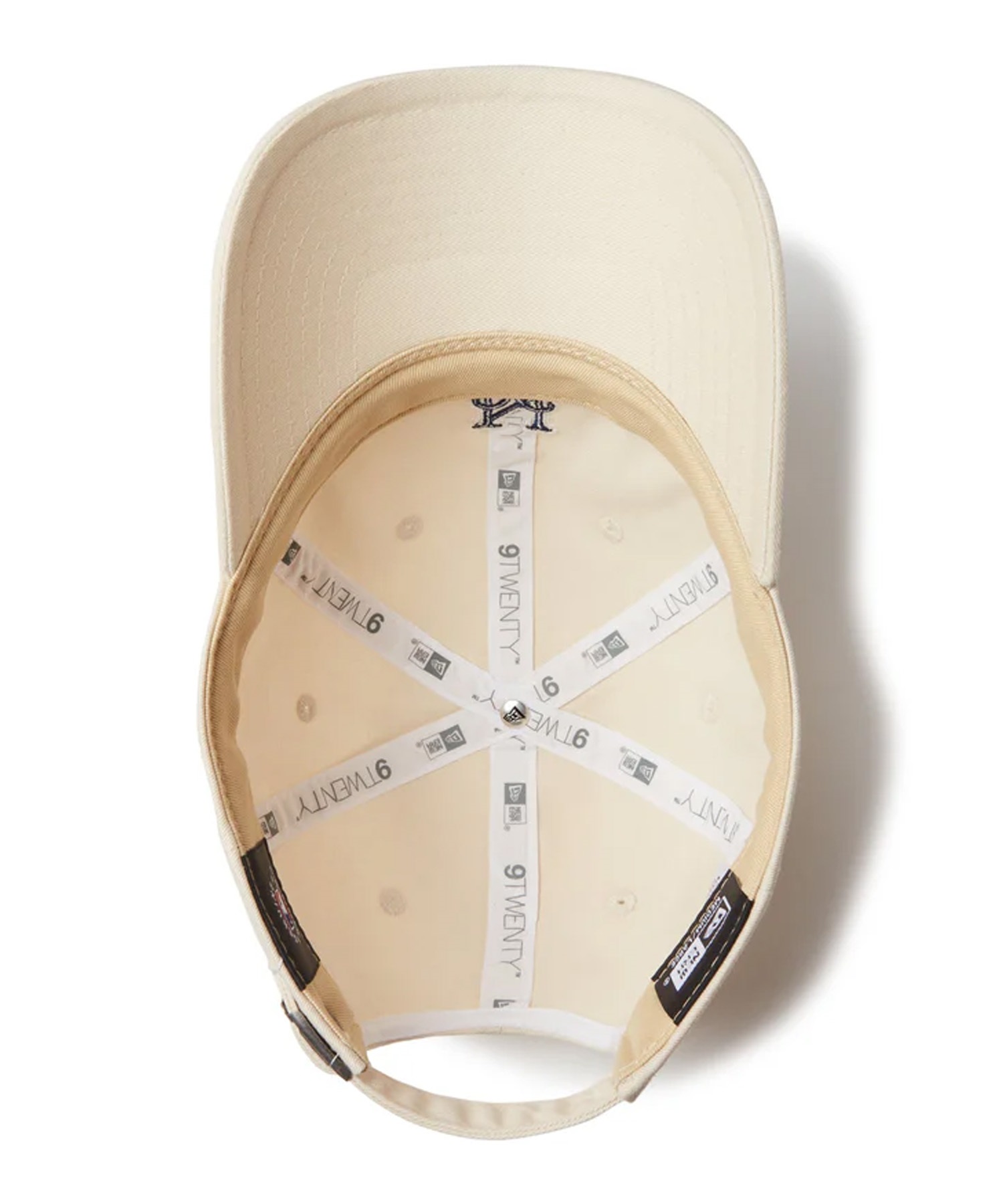 NEW ERA ニューエラ キャップ 帽子 9TWENTY Khaki Sweat Band ニューヨーク・メッツ ライトクリーム カーキスウェットバンド 14388783(LCRE-ML)