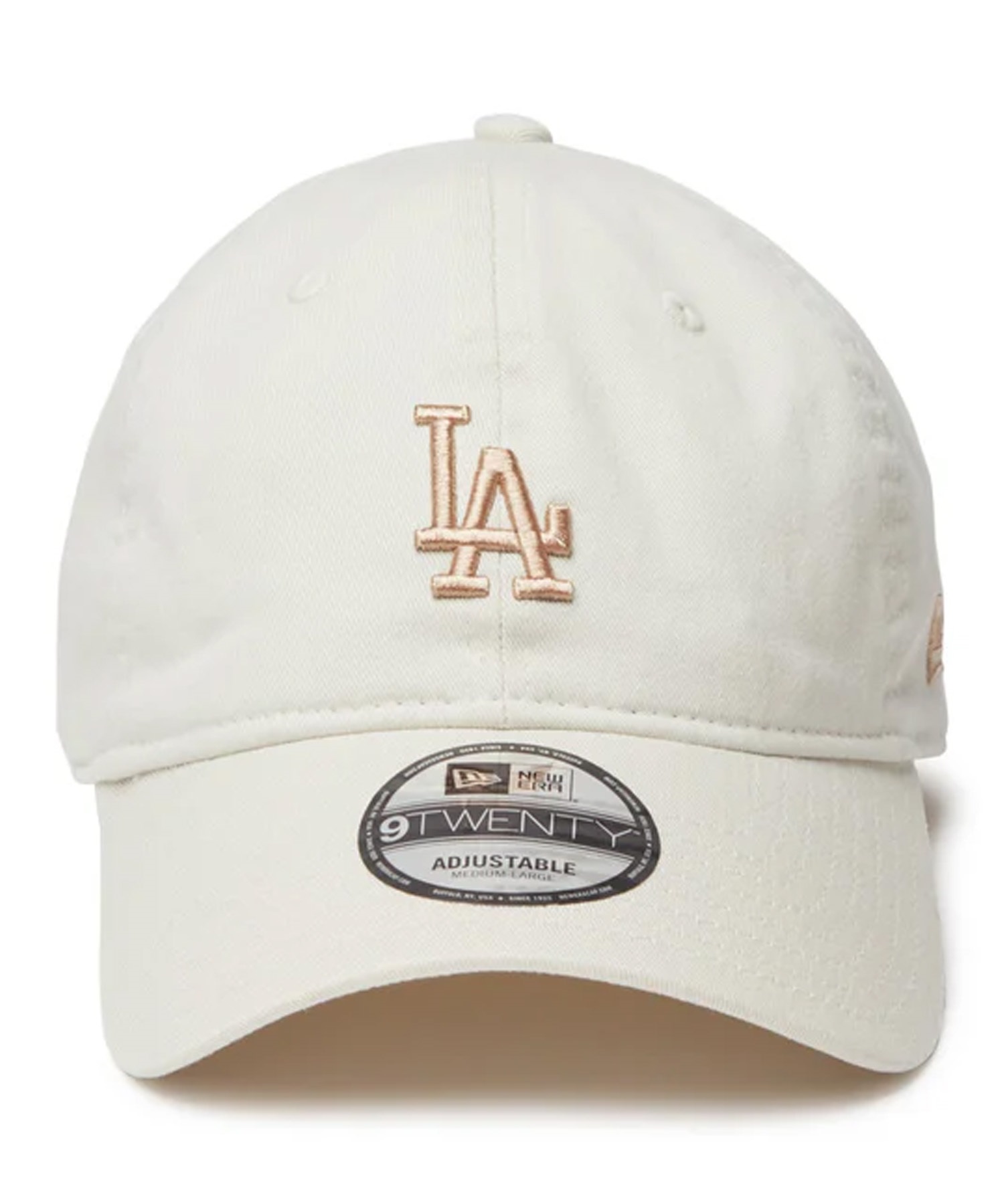 NEW ERA ニューエラ キャップ 帽子 9TWENTY Khaki Sweat Band ロサンゼルス・ドジャース アイボリー カーキスウェットバンド 14388784(IVO-ML)