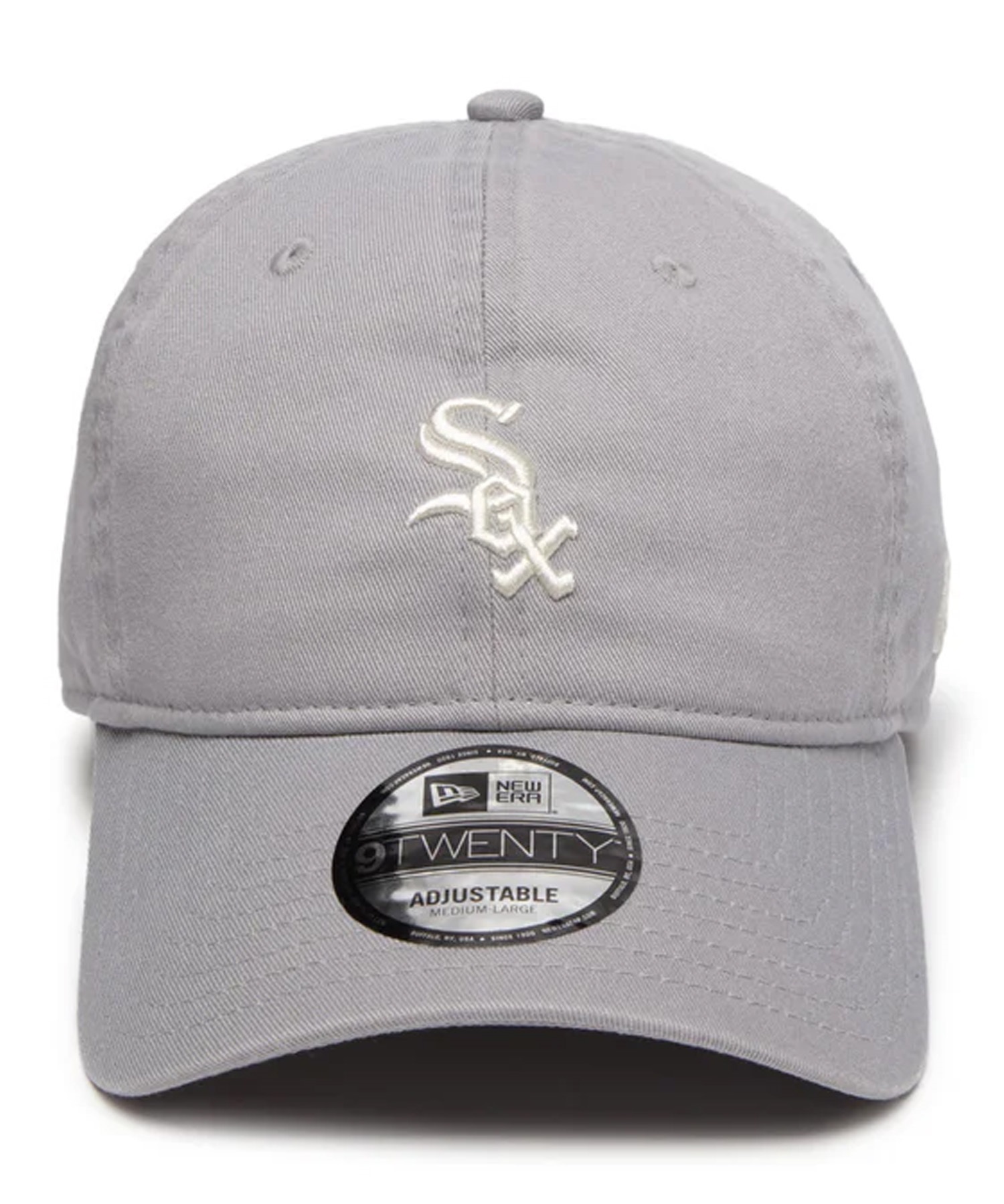 NEW ERA ニューエラ キャップ 帽子 9TWENTY Khaki Sweat Band シカゴ・ホワイトソックス グレー カーキスウェットバンド 14388786(GRY-ML)