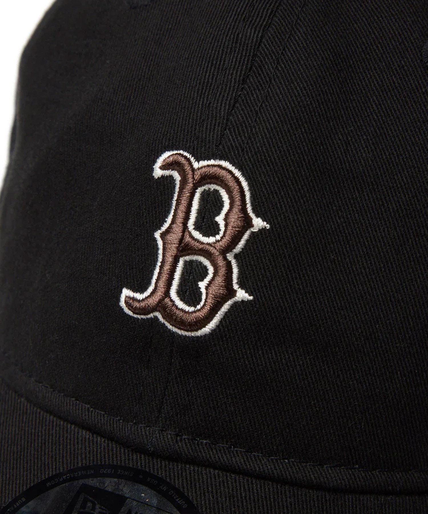 NEW ERA ニューエラ キャップ 帽子 9TWENTY Khaki Sweat Band ボストン・レッドソックス ブラック カーキスウェットバンド 14388787(BLK-ML)