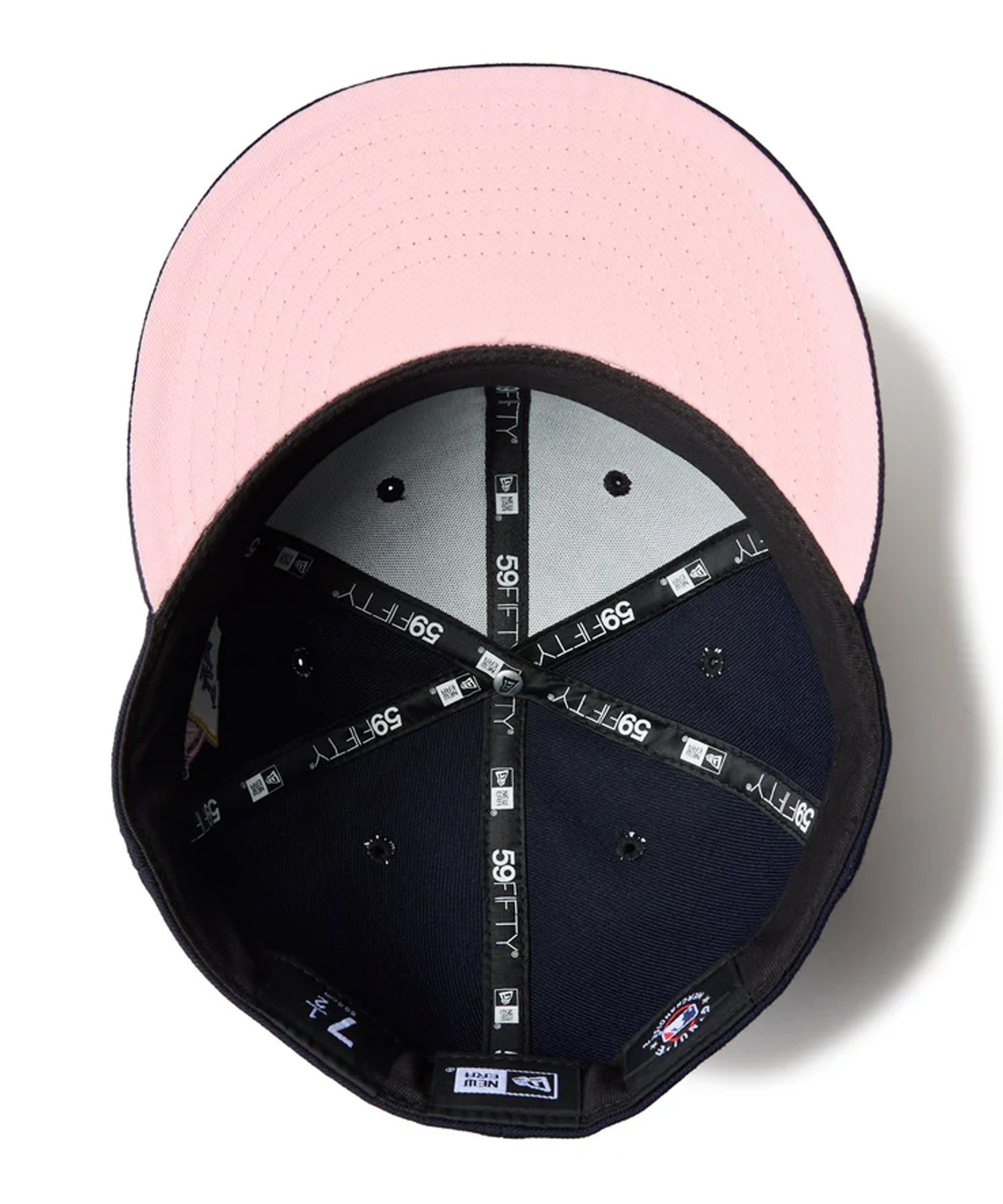 NEW ERA ニューエラ キャップ 帽子 59FIFTY Sakura Pack ロサンゼルス・ドジャース ネイビー 14388829(NVY-7　1/4)
