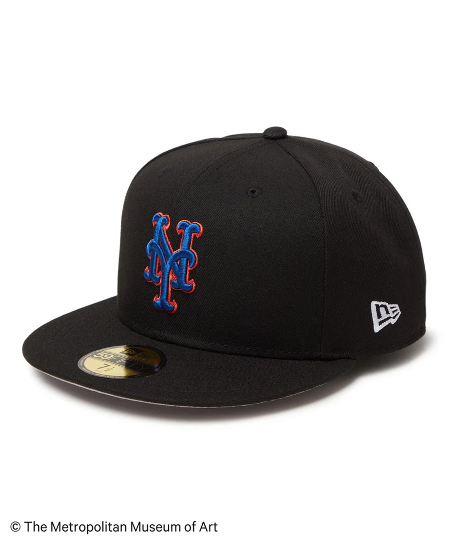 NEW ERA ニューエラ キャップ 帽子 59FIFTY The Met ニューヨーク・メッツ ブラック 14457389(BLK-7　1/8)