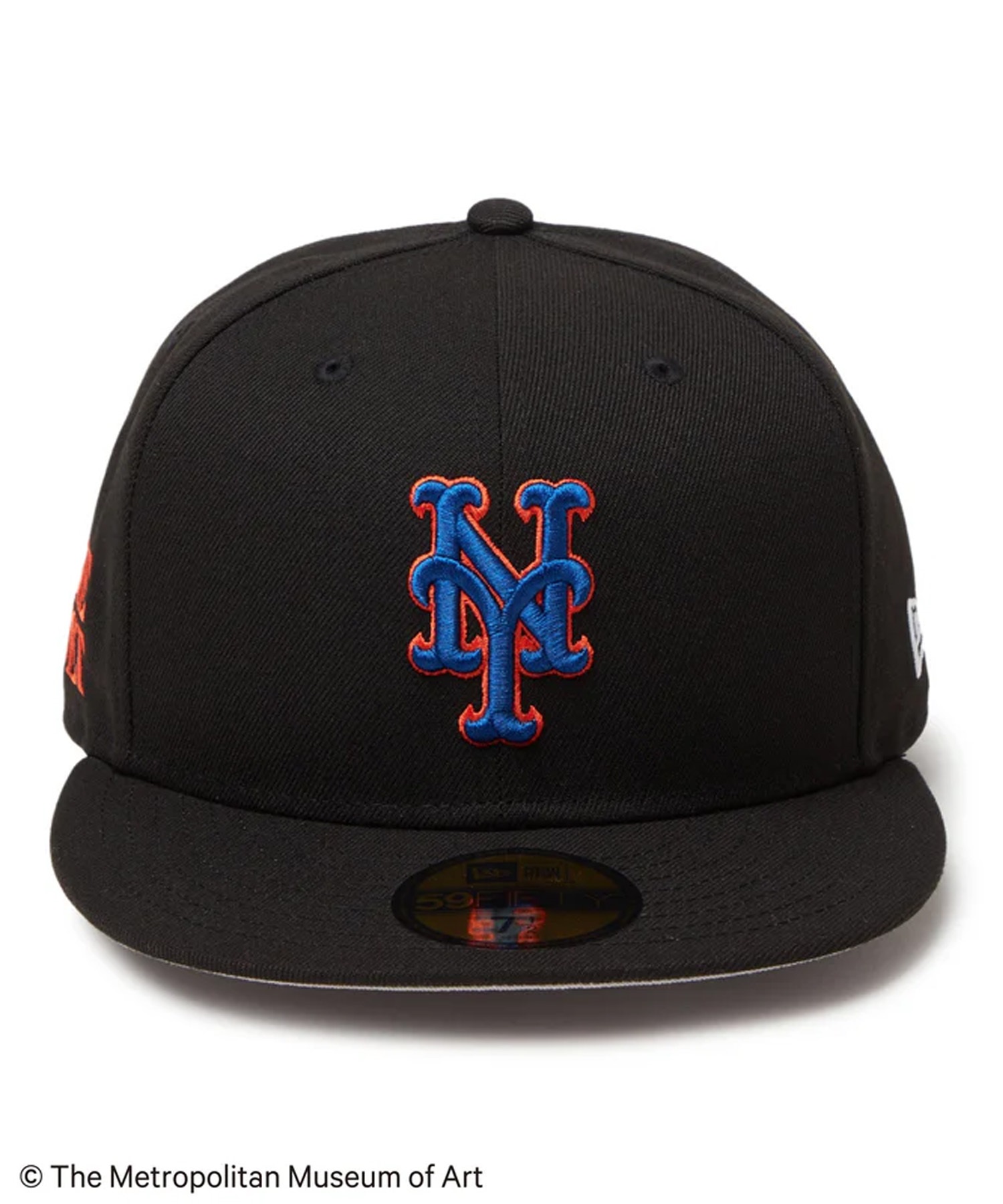 NEW ERA ニューエラ キャップ 帽子 59FIFTY The Met ニューヨーク・メッツ ブラック 14457389(BLK-7　1/8)