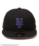 NEW ERA ニューエラ キャップ 帽子 59FIFTY The Met ニューヨーク・メッツ ブラック 14457389(BLK-7　1/8)