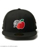 NEW ERA ニューエラ キャップ 帽子 59FIFTY HELLO KITTY ハローキティ リンゴ ブラック 14348626(BLK-7)