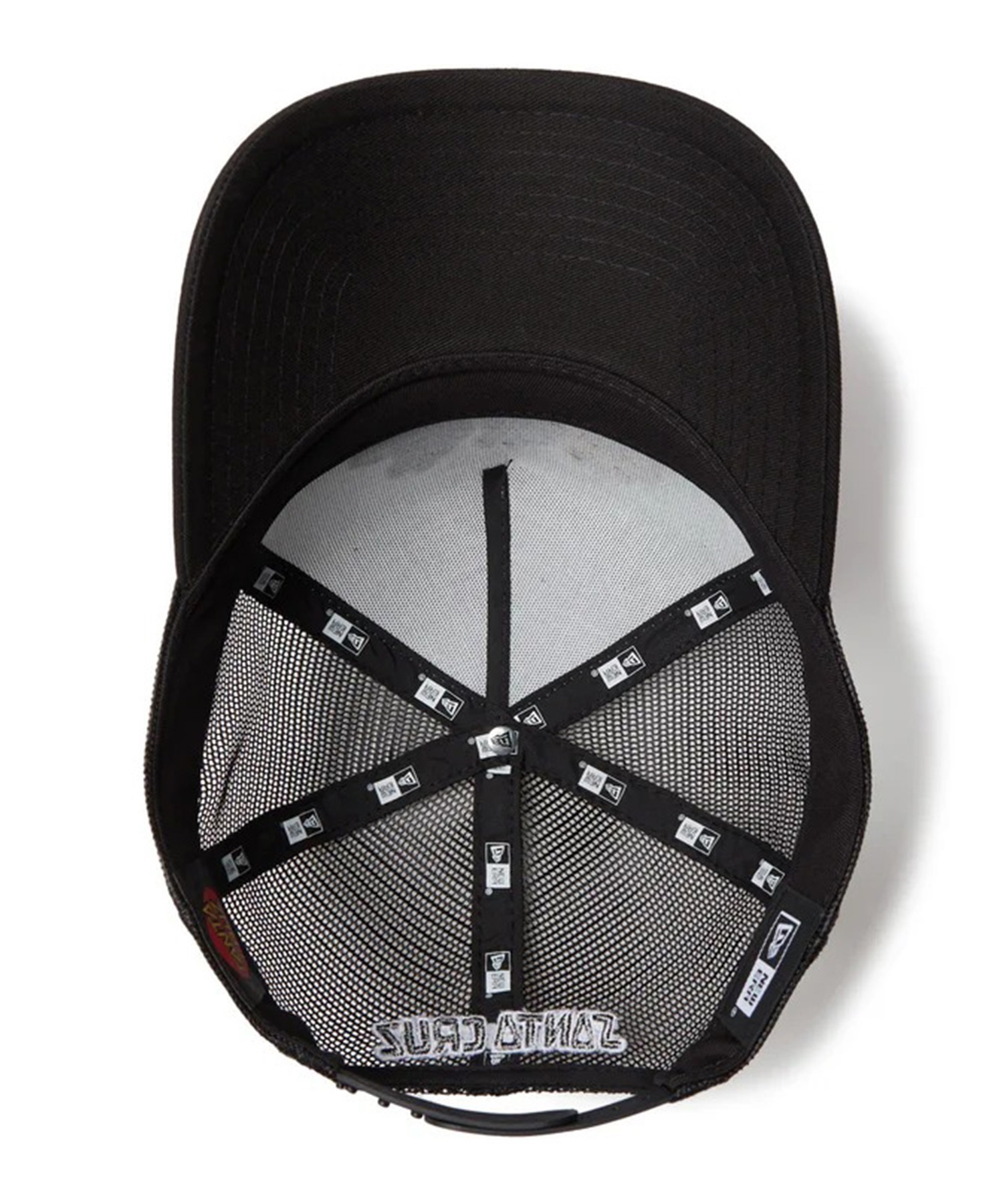 NEW ERA ニューエラ × SANTA CRUZ サンタクルーズ キャップ 帽子 ロゴ メッシュ 9FORTY A-Frame HAND 14384269(WHT-FREE)