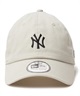 NEW ERA ニューエラ キャップ 帽子 カジュアルクラシック MLB Casual Classic ニューヨーク・ヤンキース ミッドロゴ ストーン 14388453(STO-FREE)