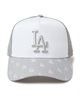 NEW ERA ニューエラ キャップ 帽子 ロゴ メッシュ 9FORTY A-Frame トラッカー MLB Jacquard ロサンゼルス・ドジャース 14388618(GRY-FREE)