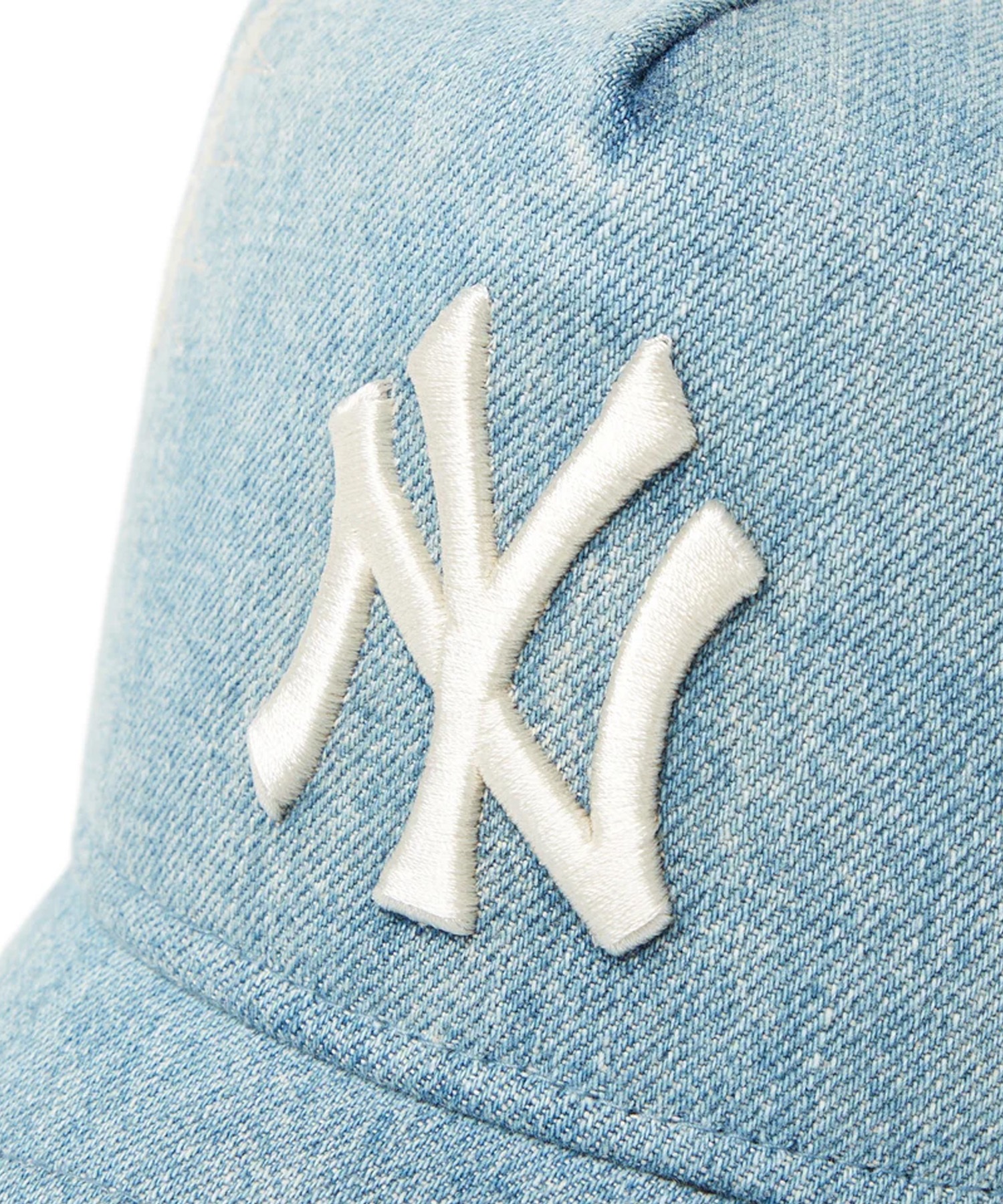 NEW ERA ニューエラ キャップ 帽子 9FORTY A-Frame トラッカー Damaged Series ニューヨーク・ヤンキース ウォッシュドデニム 14388619(NVY-FREE)