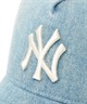 NEW ERA ニューエラ キャップ 帽子 9FORTY A-Frame トラッカー Damaged Series ニューヨーク・ヤンキース ウォッシュドデニム 14388619(NVY-FREE)