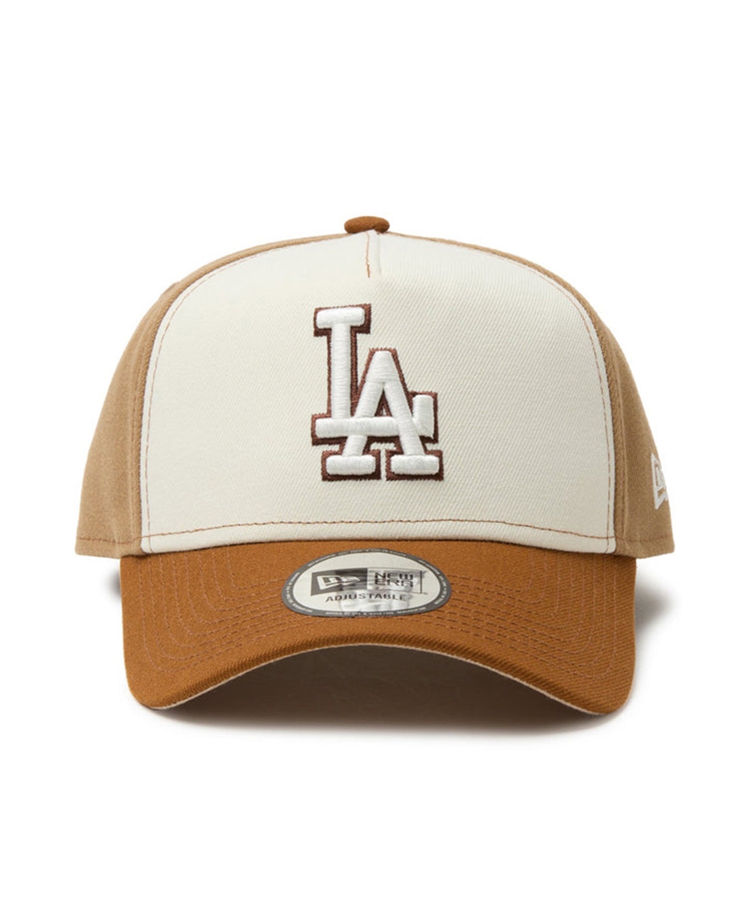 NEW ERA ニューエラ キャップ ロゴ 帽子 9FORTY A-Frame Pancakes ロサンゼルス・ドジャース トーステッドピーナッツ ワインコーク カーキバイザー 14388666(TAU-FREE)