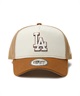 NEW ERA ニューエラ キャップ ロゴ 帽子 9FORTY A-Frame Pancakes ロサンゼルス・ドジャース トーステッドピーナッツ ワインコーク カーキバイザー 14388666(TAU-FREE)