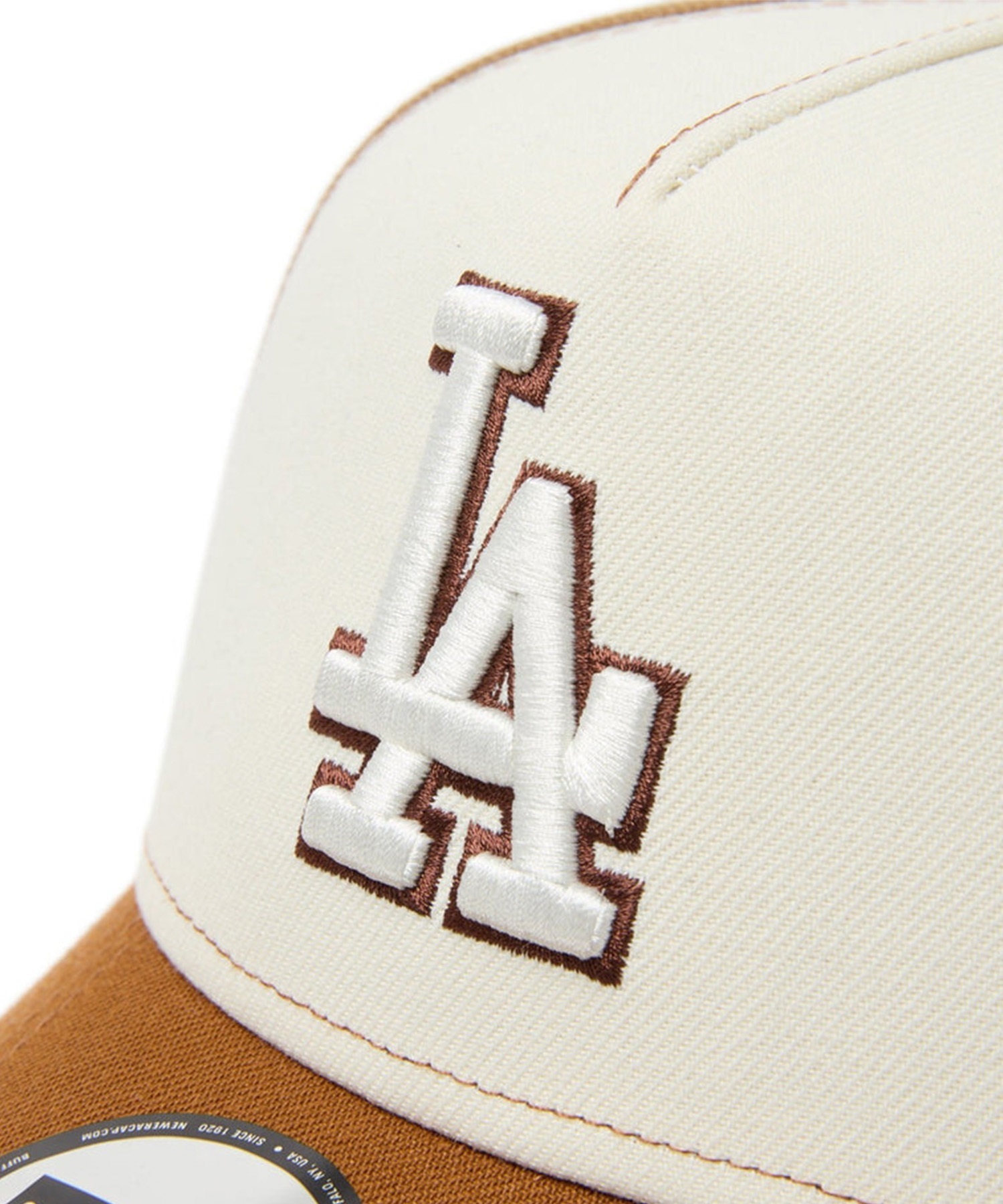 NEW ERA ニューエラ キャップ ロゴ 帽子 9FORTY A-Frame Pancakes ロサンゼルス・ドジャース トーステッドピーナッツ ワインコーク カーキバイザー 14388666(TAU-FREE)