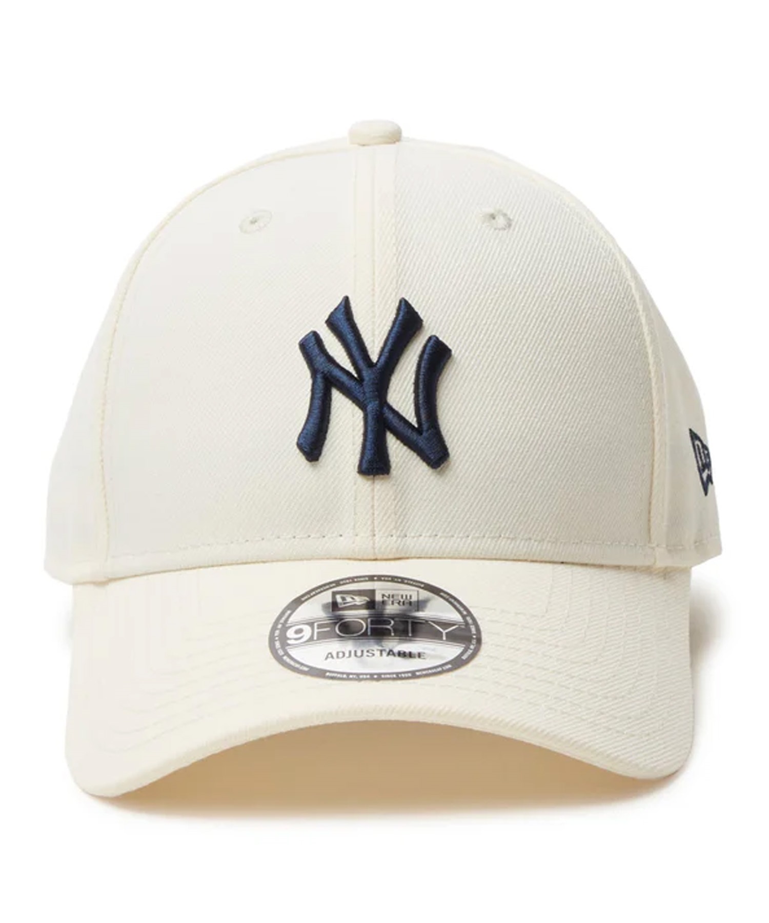 NEW ERA ニューエラ キャップ 帽子 9FORTY MLB Woven Label ニューヨーク・ヤンキース クロームホワイト 14388676(CHR-FREE)