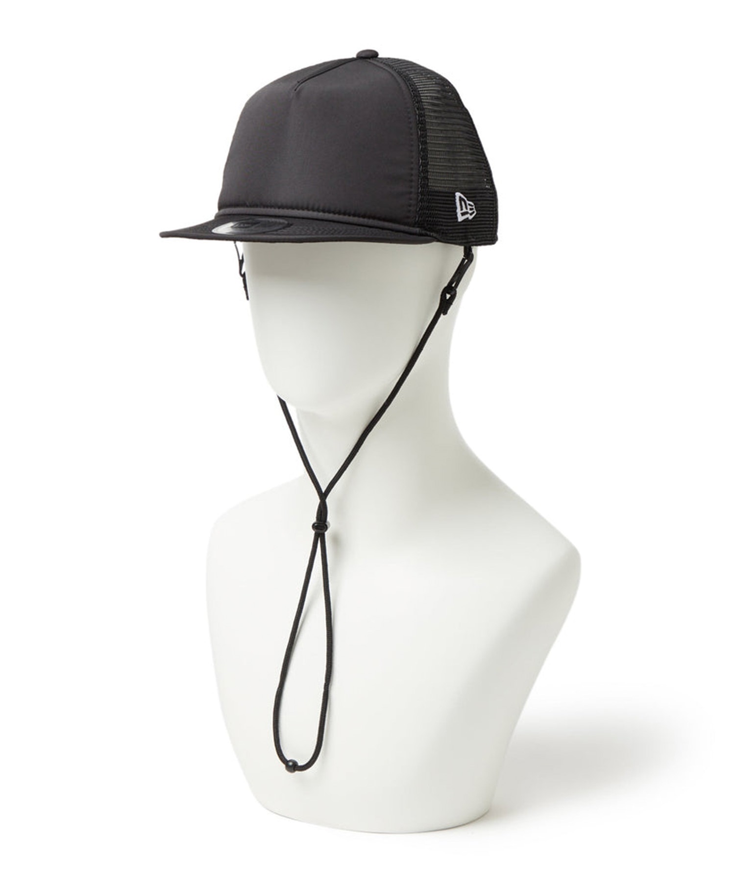 NEW ERA ニューエラ キャップ UVカット 9FORTY A-Frame トラッカー ショートバイザー Utility Collection Tech Surf 14392232(BLK-FREE)
