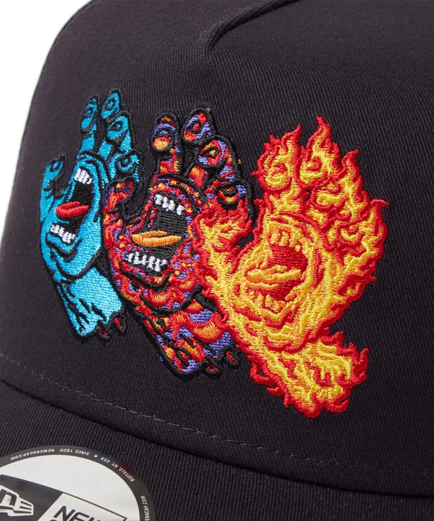 NEW ERA ニューエラ × SANTA CRUZ サンタクルーズ キャップ 帽子 ロゴ メッシュ 9FORTY A-Frame 14457353(NVY-FREE)