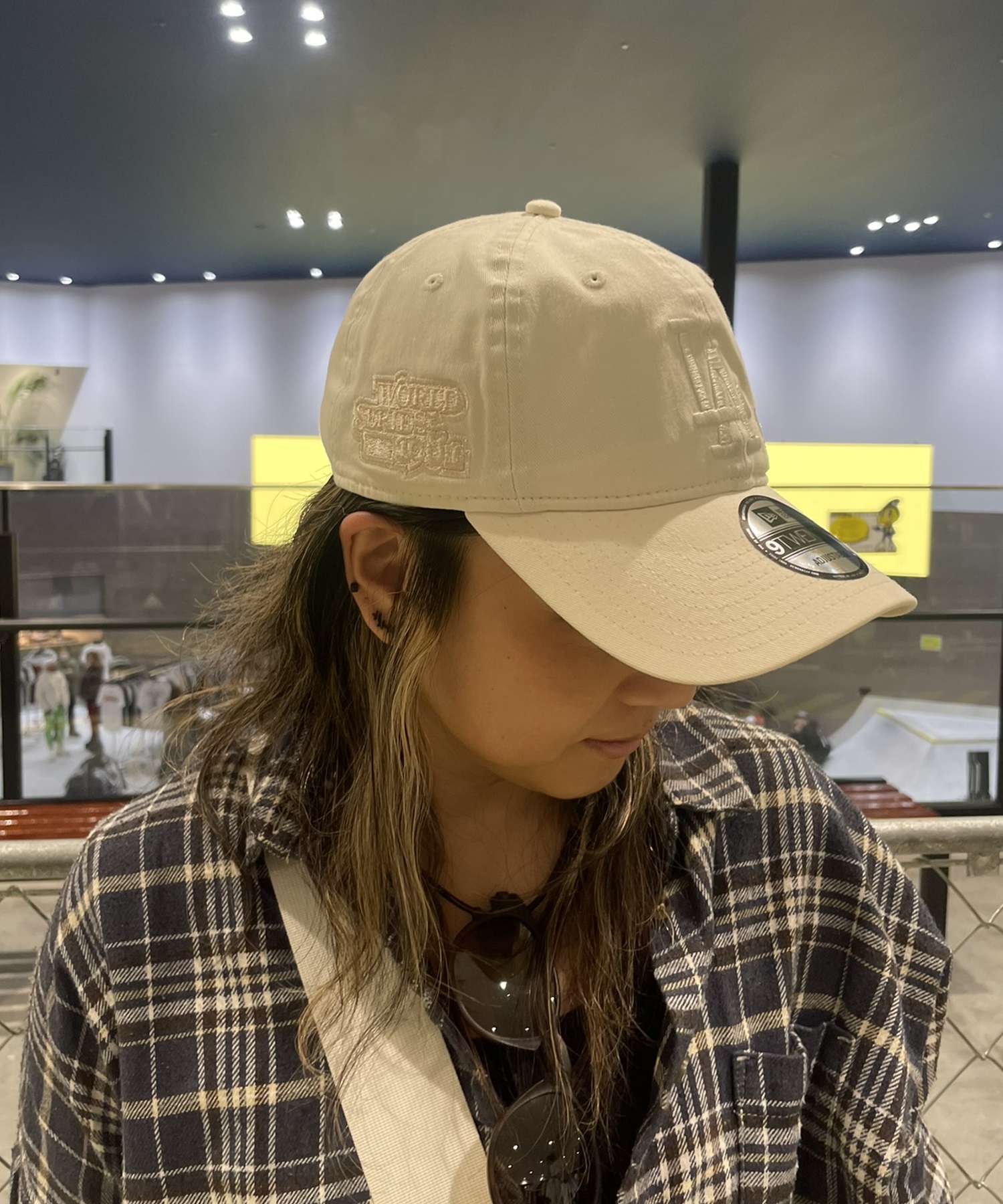 ニューエラ 59FIFTY アイボリー キャップ 刺繍LA ボール レア