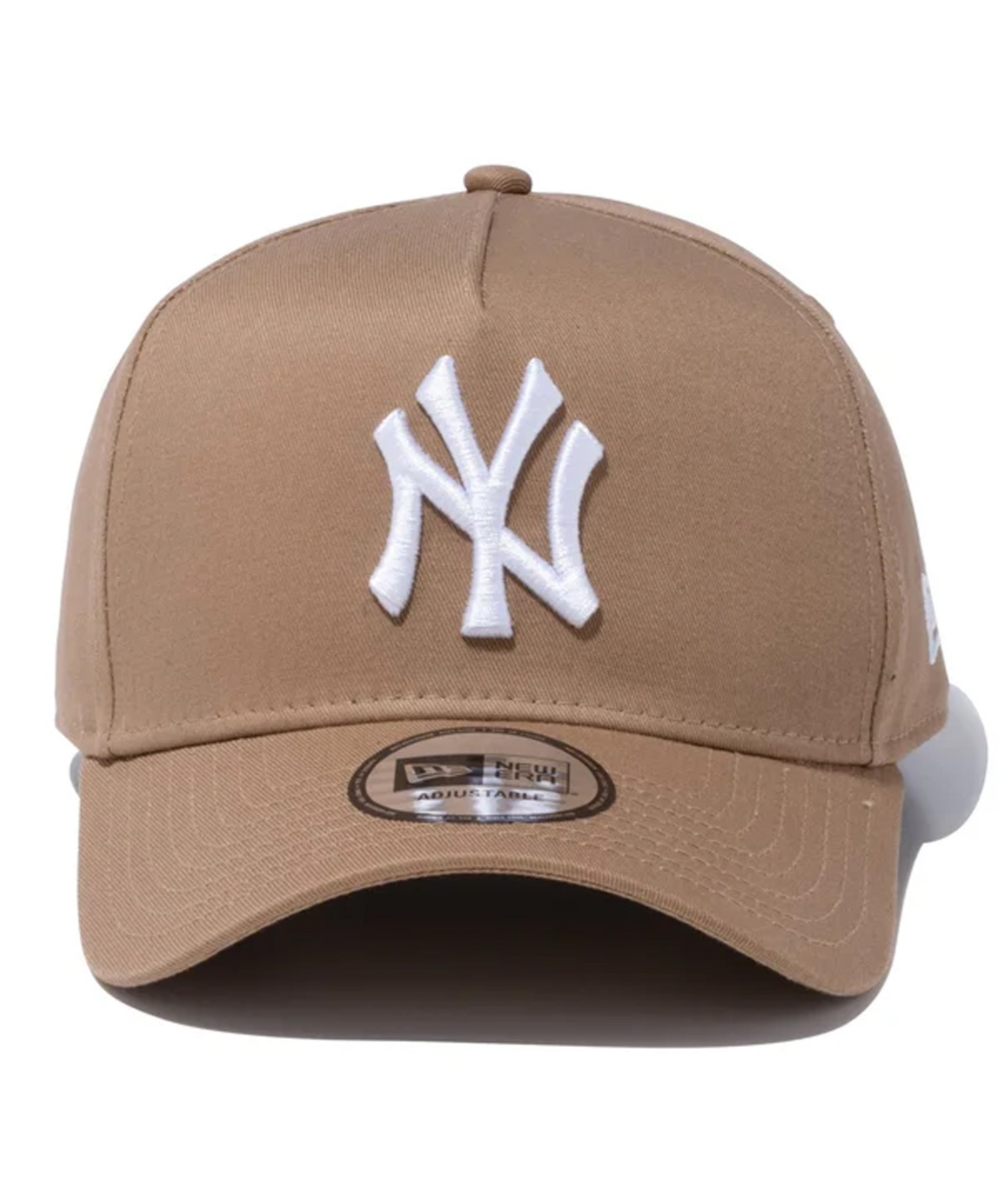 NEW ERA ニューエラ キャップ 帽子 9FORTY A-Frame ニューヨーク・ヤンキース カーキ × ホワイト 14525035(WHT-FREE)