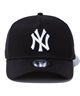 NEW ERA ニューエラ キャップ 帽子 9FORTY A-Frame ニューヨーク・ヤンキース ブラック × ホワイト 14525036(WHT-FREE)