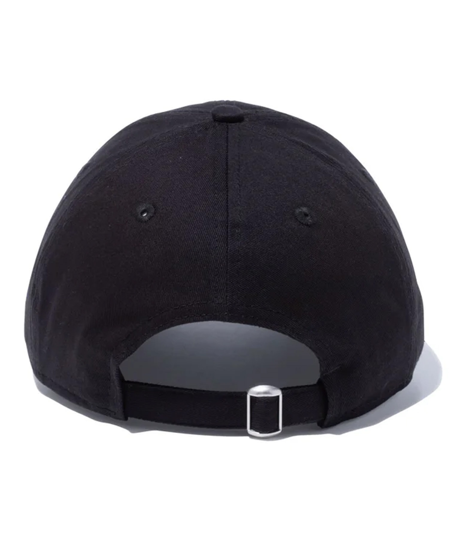 NEW ERA ニューエラ キャップ 帽子 9TWENTY ロングバイザー ノンウォッシュコットン ベーシック ブラック × ホワイト 14525072(BLK-SM)