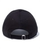 NEW ERA ニューエラ キャップ 帽子 9TWENTY ロングバイザー ノンウォッシュコットン ベーシック ブラック × ホワイト 14525072(BLK-SM)