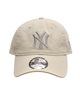 NEW ERA ニューエラ キャップ 帽子 9TWENTY ニューヨーク・ヤンキース ウォッシュドコットン ストーン × クラウド 14525104(CLOUD-ML)
