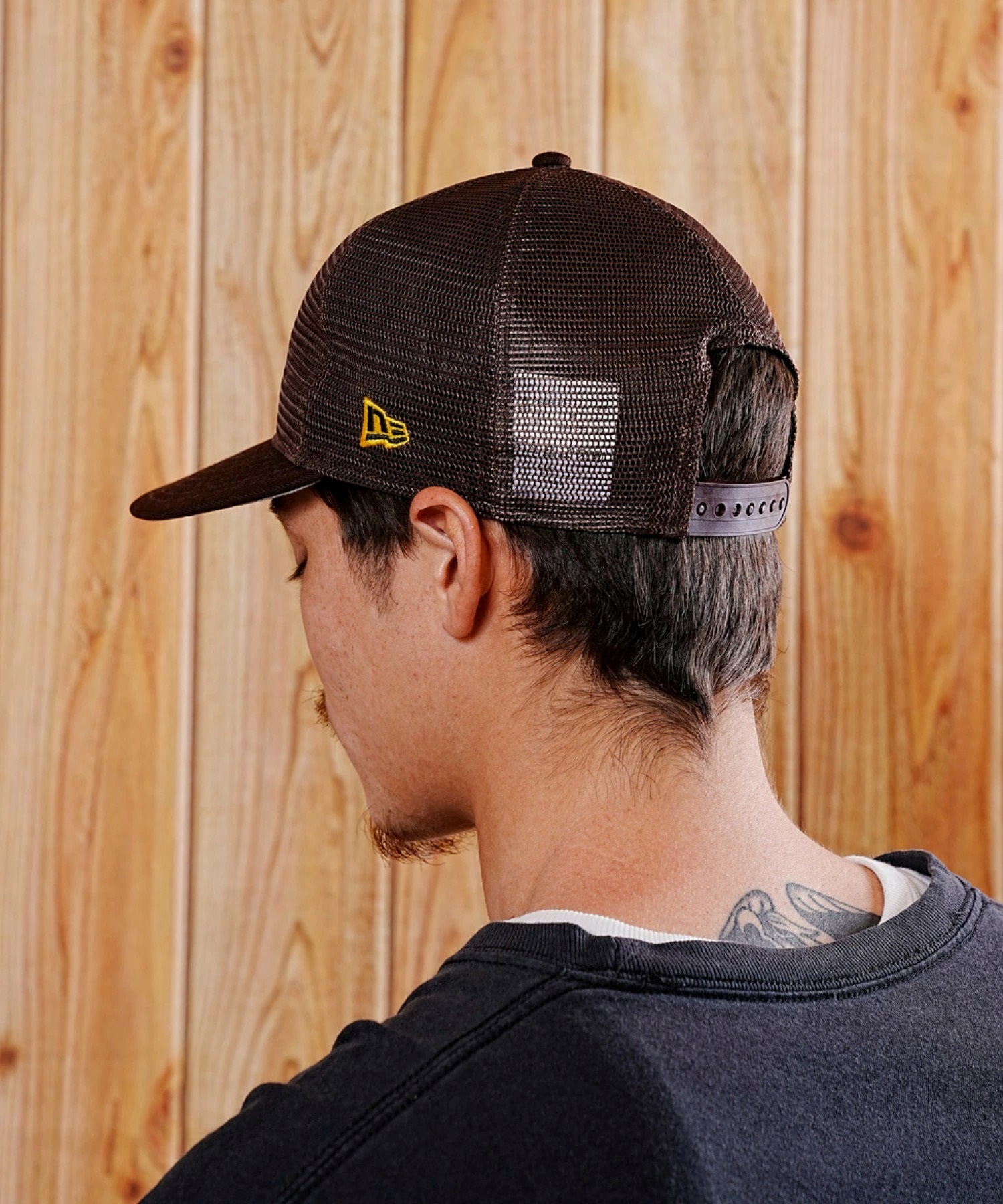 ニューエラ オールメッシュ　キャップ サンディエゴ・パドレス サイドパッチ ニューエラ パドレス キャップ 9FIFTY オールメッシュ バーント
