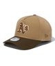 NEW ERA ニューエラ キャップ 帽子 9FORTY A-Frame Iced Latte オークランド・アスレチックス カーキ ウォルナットバイザー 14720910(MULTI-ONE)