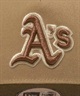 NEW ERA ニューエラ キャップ 帽子 9FORTY A-Frame Iced Latte オークランド・アスレチックス カーキ ウォルナットバイザー 14720910(MULTI-ONE)