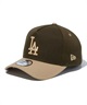 NEW ERA ニューエラ キャップ 帽子 9FORTY A-Frame Iced Latte ロサンゼルス・ドジャース ウォルナット キャメルバイザー 14720912(MULTI-ONE)