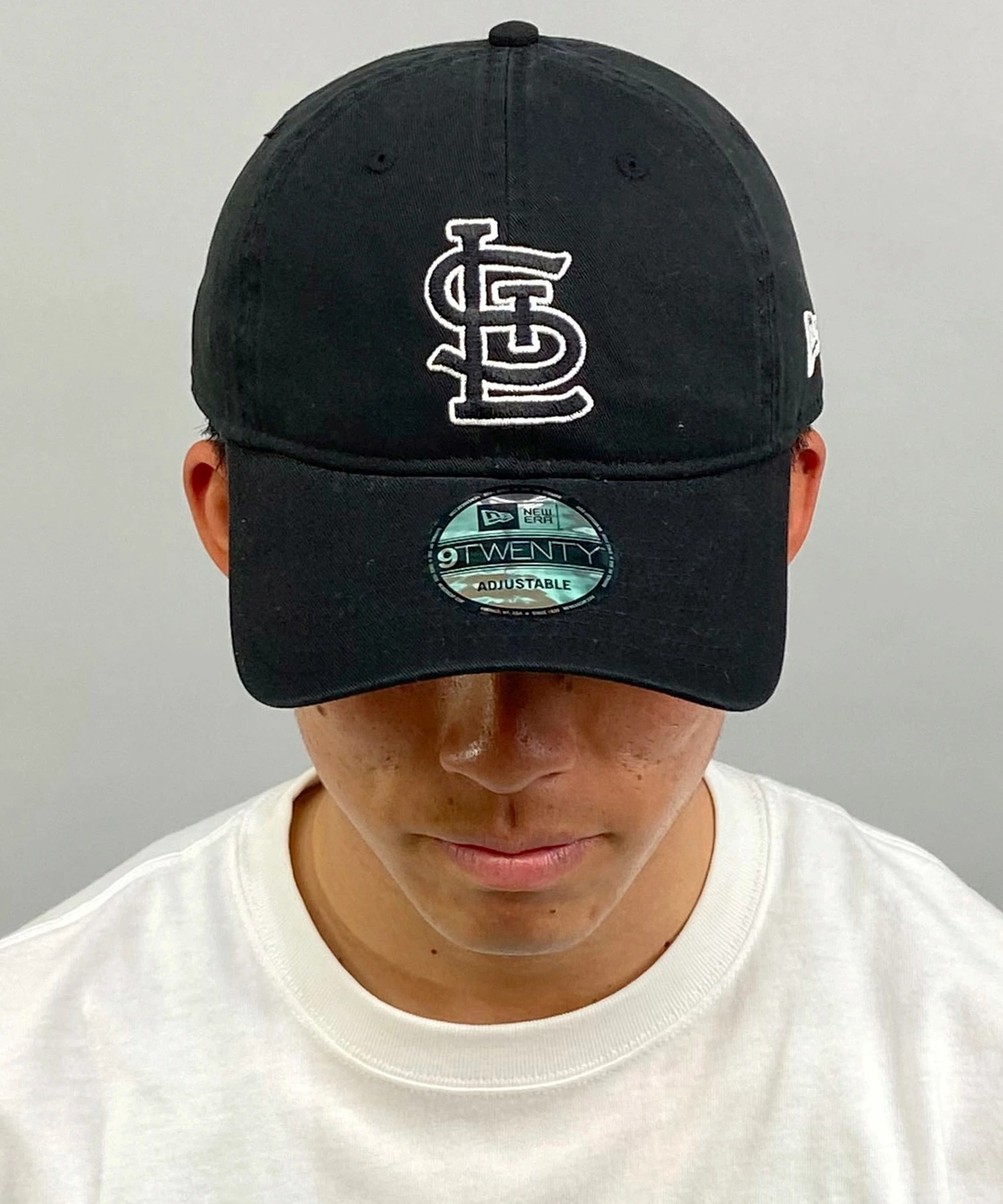 NEW ERA ニューエラ キャップ 帽子 9TWENTY セントルイス・カージナルス ブラック×ホワイト 14720929 ムラサキスポーツ限定(BLK-ML)