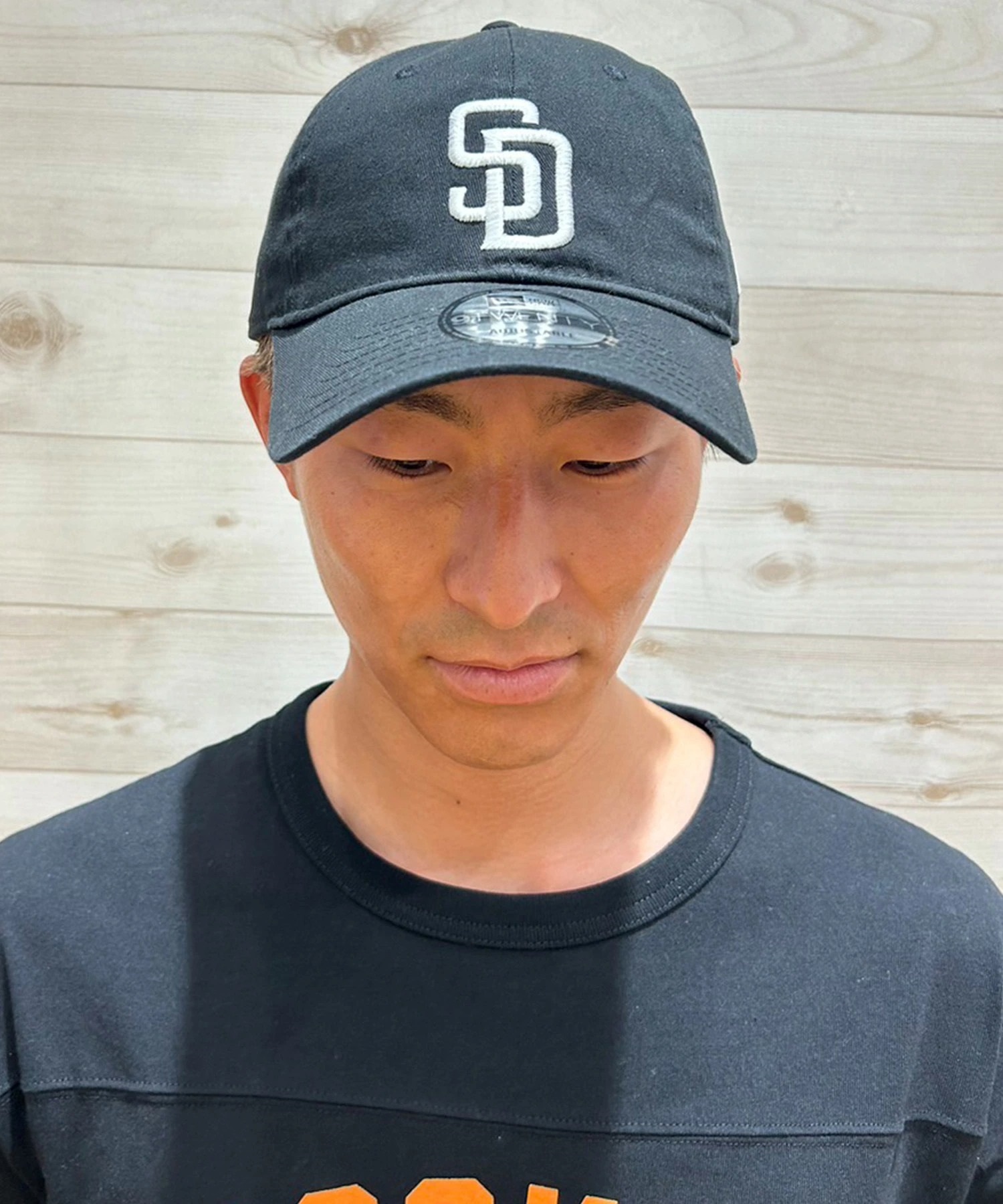 NEW ERA ニューエラ キャップ 帽子 9TWENTY サンディエゴ・パドレス ブラック×ホワイト 14720931 ムラサキスポーツ限定(BLK-ML)
