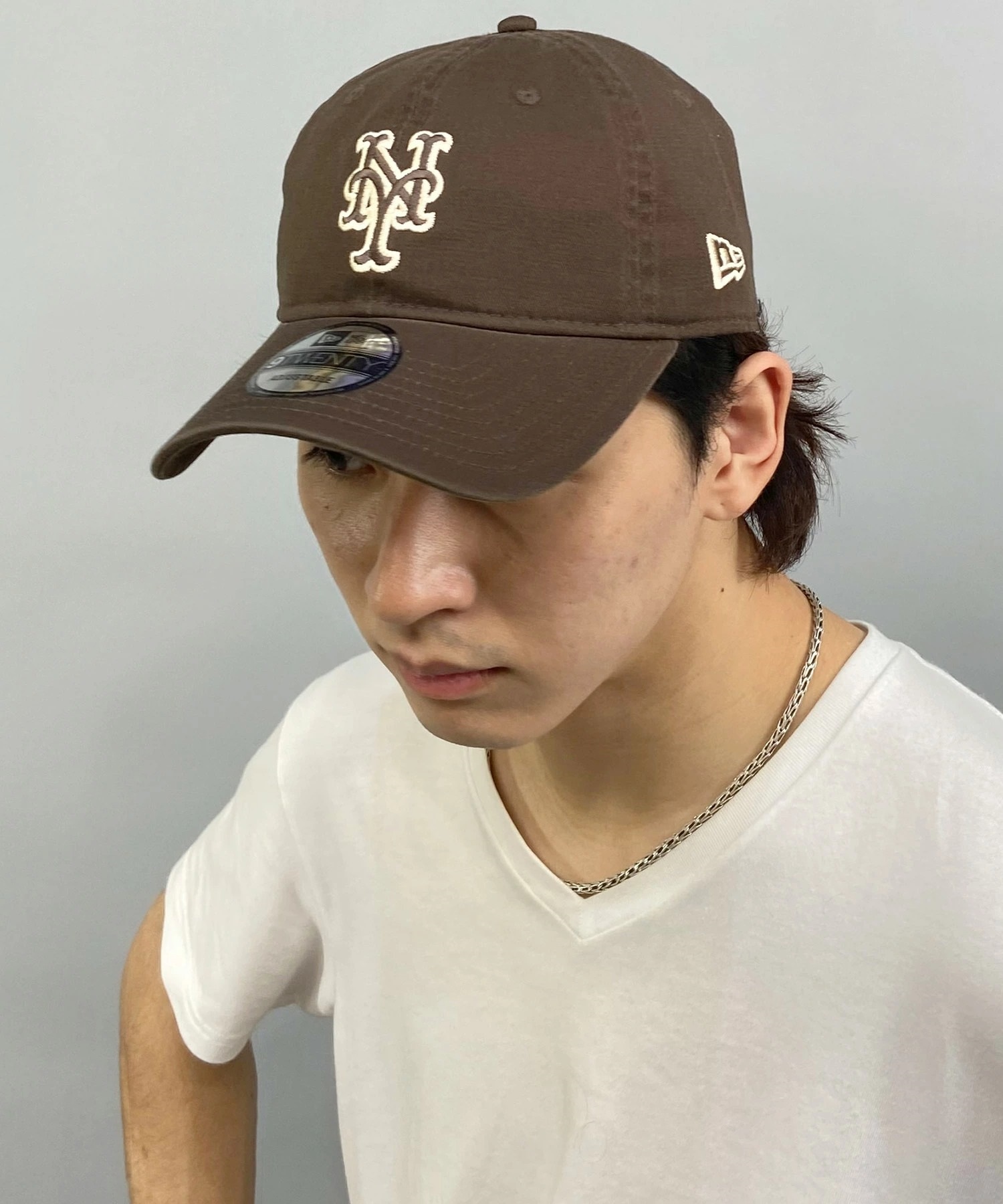 NEW ERA ニューエラ キャップ 帽子 9TWENTY ニューヨーク・メッツ ウォルナット 14720935 ムラサキスポーツ限定(WAL-ML)