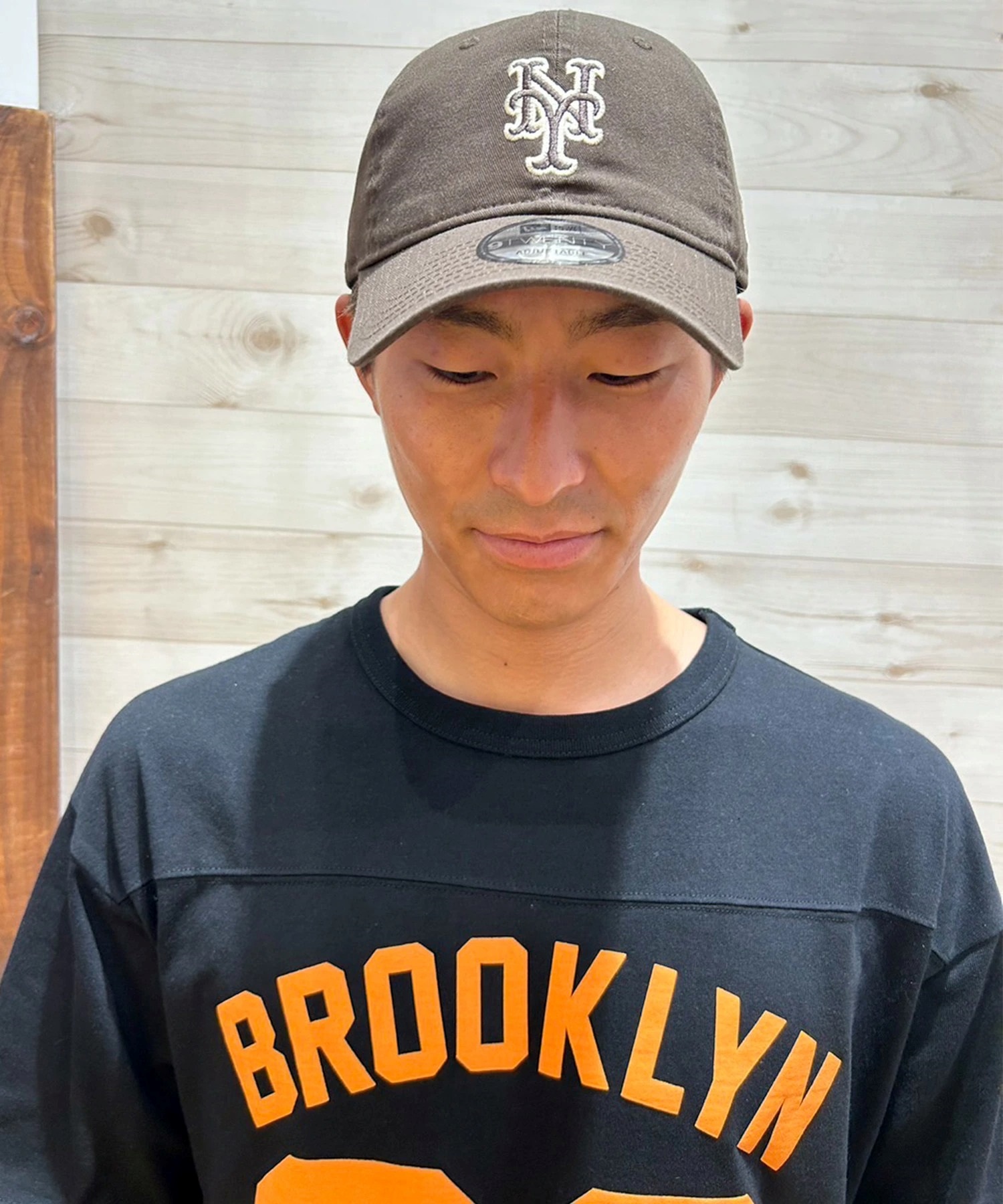 NEW ERA ニューエラ キャップ 帽子 9TWENTY ニューヨーク・メッツ ウォルナット 14720935 ムラサキスポーツ限定(WAL-ML)