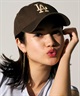 NEW ERA ニューエラ キャップ 帽子 9TWENTY ロサンゼルス・ドジャース ウォルナット 14720937 ムラサキスポーツ限定(WAL-ML)