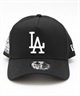 NEW ERA ニューエラ キャップ 帽子 9FORTY A-Frame ロサンゼルス・ドジャース MLBCO ブラック ホワイト 14730484(BLK-FREE)
