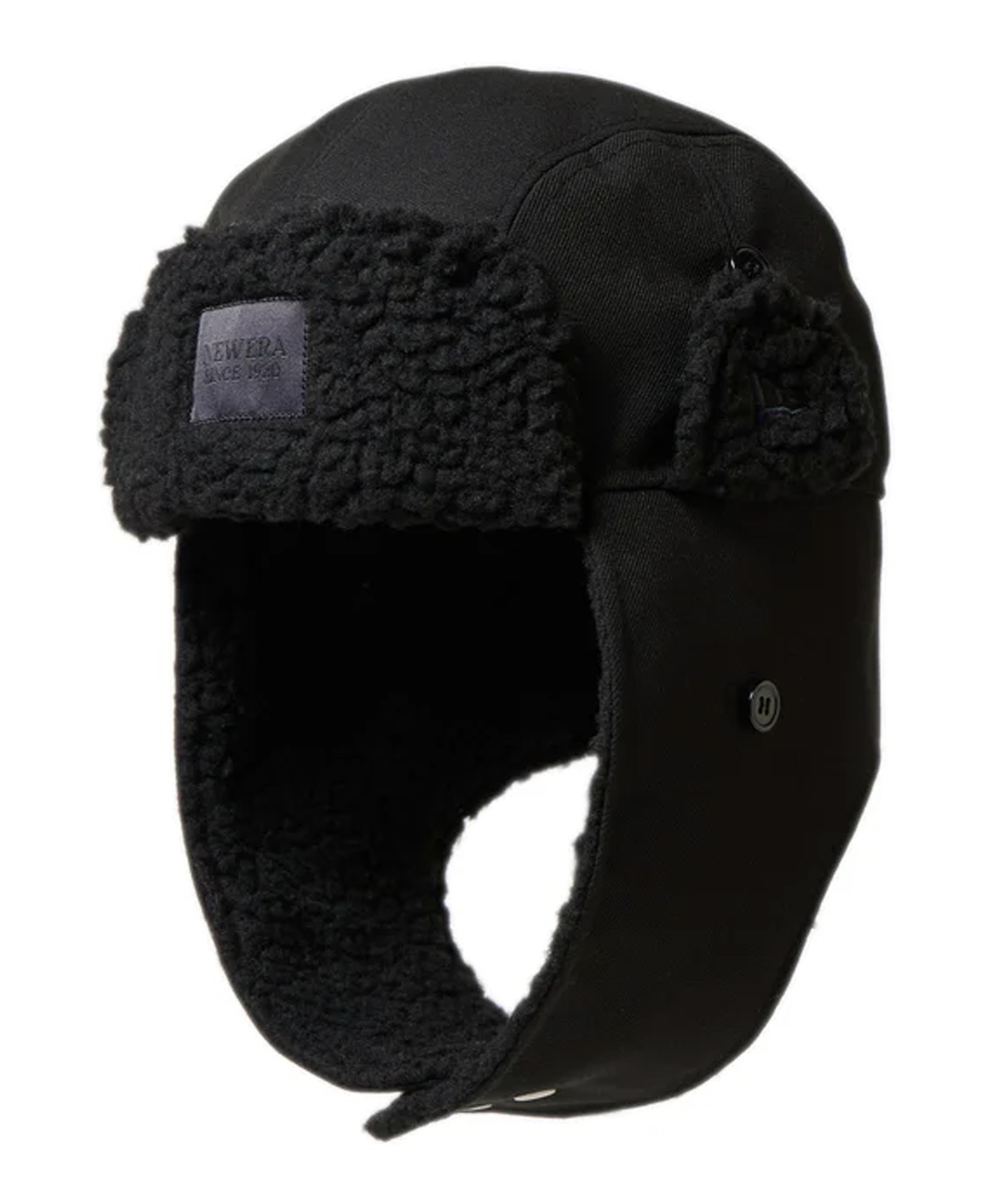NEW ERA ニューエラ キャップ 帽子 トラッパー Black Woven Patch