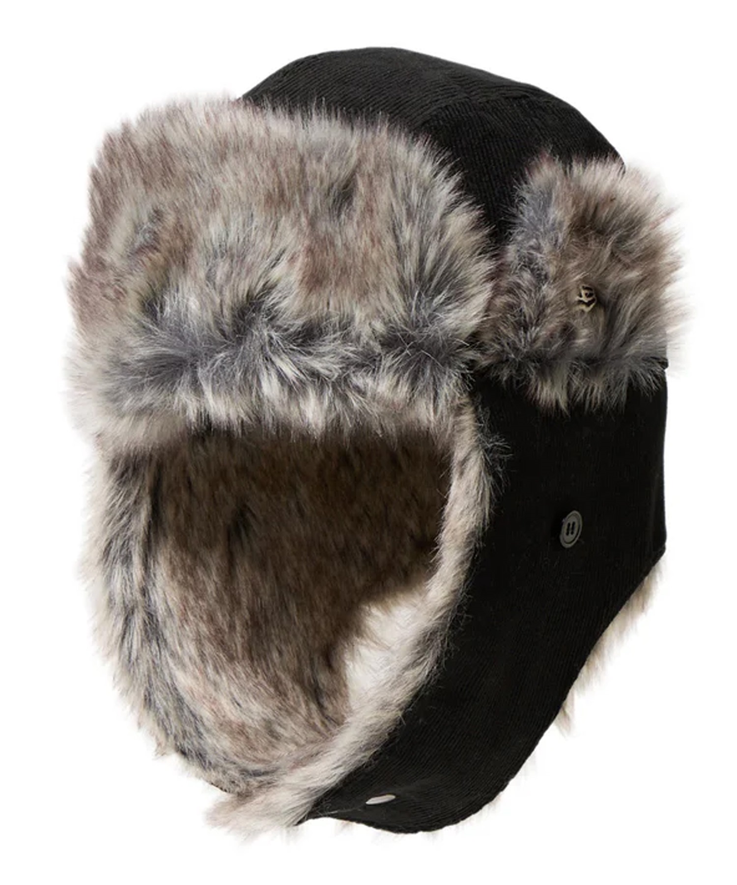 NEW ERA ニューエラ キャップ 帽子 トラッパー コーデュロイ ブラック