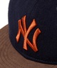 NEW ERA ニューエラ キャップ 帽子 RC 9FIFTY ニューヨーク・ヤンキース ネイビー ブラウンスウェードバイザー 14667631(MULTI-FREE)