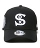 NEW ERA ニューエラ キャップ 帽子 9FORTY A-Frame MLB Black & White シカゴ・ホワイトソックス クーパーズタウン ブラック 14307498(BLK-ONE)