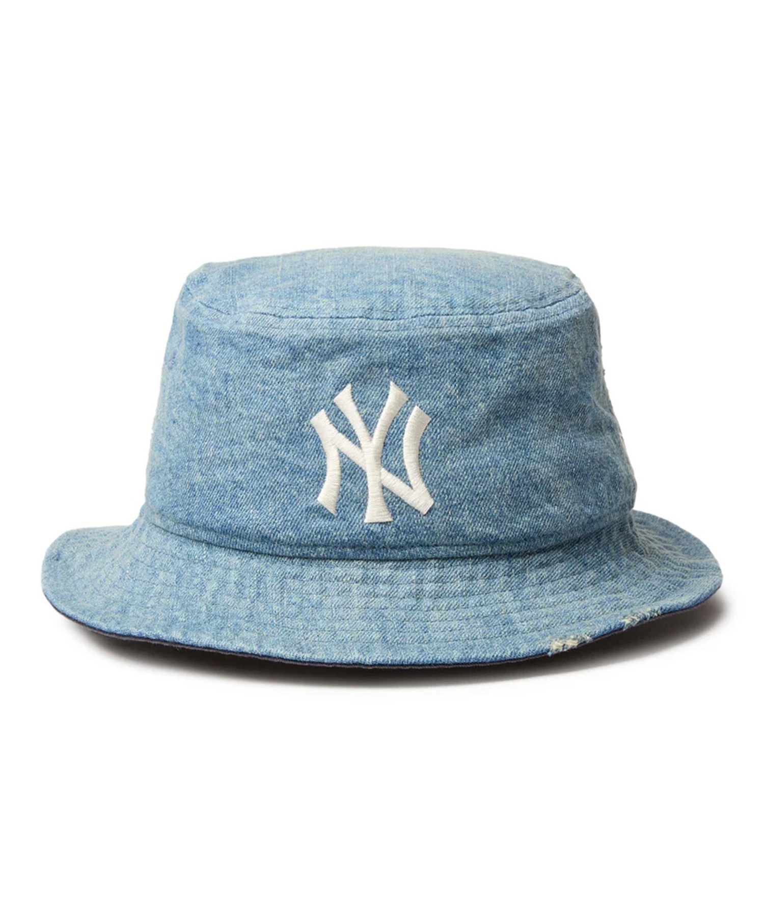 NEW ERA ニューエラ ハット 帽子 バケット01 Damaged Series ニューヨーク・ヤンキース ウォッシュドデニム 14388513(NVY-ML)
