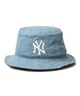 NEW ERA ニューエラ ハット 帽子 バケット01 Damaged Series ニューヨーク・ヤンキース ウォッシュドデニム 14388513(NVY-ML)