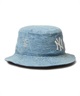 NEW ERA ニューエラ ハット 帽子 バケット01 Damaged Series ニューヨーク・ヤンキース ウォッシュドデニム 14388513(NVY-ML)